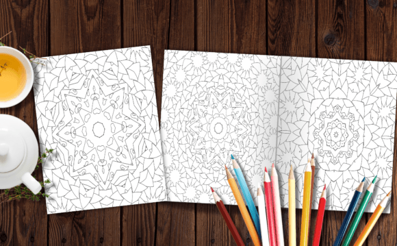 Abstract Coloring Page Backgrounds
