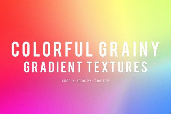 Colorful Grainy Gradient Textures V2: The Secret Ingredient for Professional Digital Design
