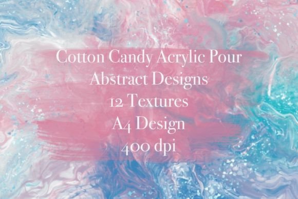 Cotton Candy Acrylic Pour Abstract