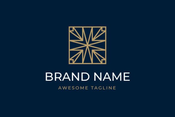 Elegant Gold Brand Logo Template