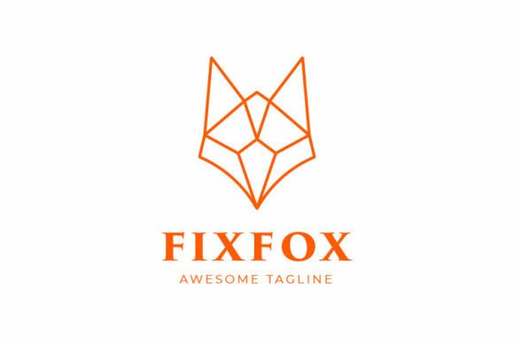 Monoline Fox Logo Template