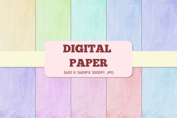 Soft 7 Digital Paper Watercolor