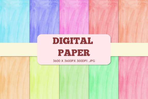Sweet 4 Digital Paper Watercolor: Elevate Your Creative Projects with High-Quality Design Assets