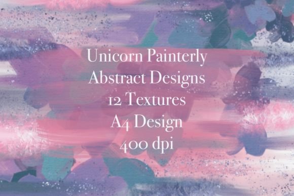 Unicorn Painterly Abstract Designs