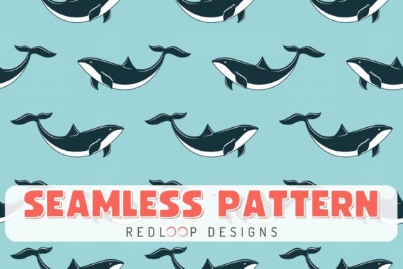 Unlocking Creativity with the Swimming Whale Seamless Pattern: A Versatile Asset for Modern Design